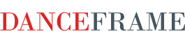 DanceFrame set a new standard logo with a transparent background